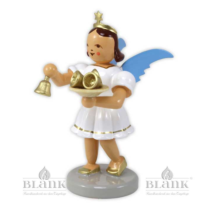 EKF-MF 009 Angel with Short Pleated Skirt and Bells, coloured