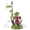 Flower Child with Forsythia and Maracas, sitting