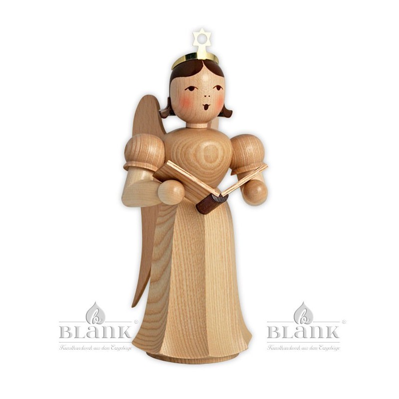 Angel with Long Pleated Robe Singer, 20 cm