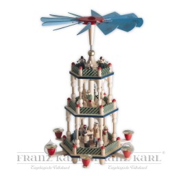 2620 B Pyramide Christi Geburt, bunt