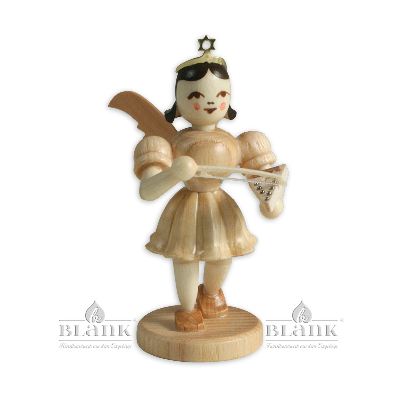 Angel with Short Pleated Skirt and Psalter