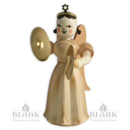 Angel with Long Pleated Robe and Cymbals