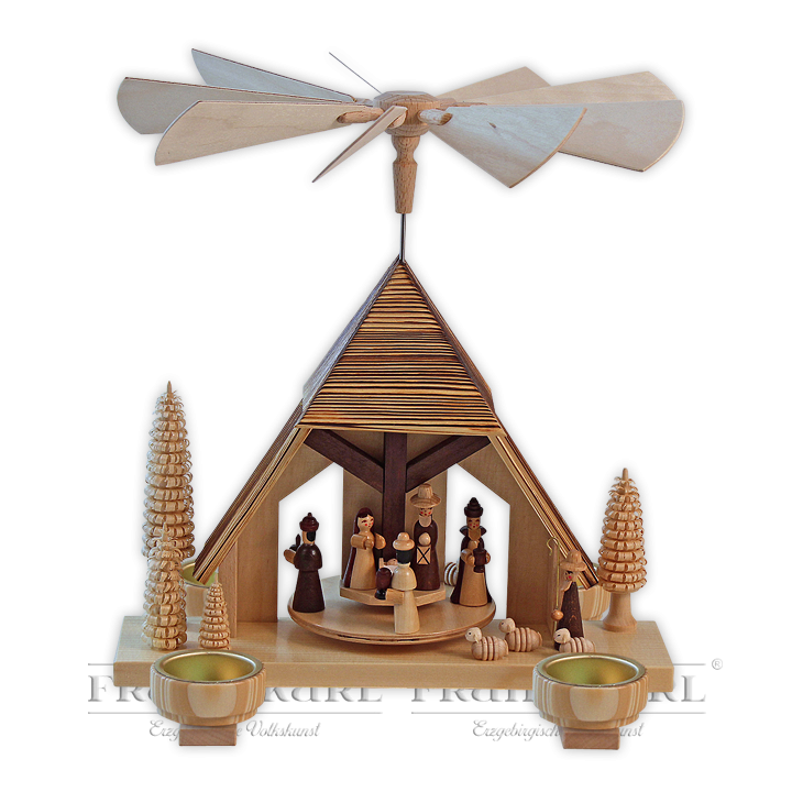 Pyramid "Nativity", tea-light holder