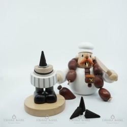 opened figure with incense cone (not included)