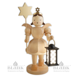EKG 047 E Angel with Short Pleated Skirt and Lantern/Star, electric, 50 cm