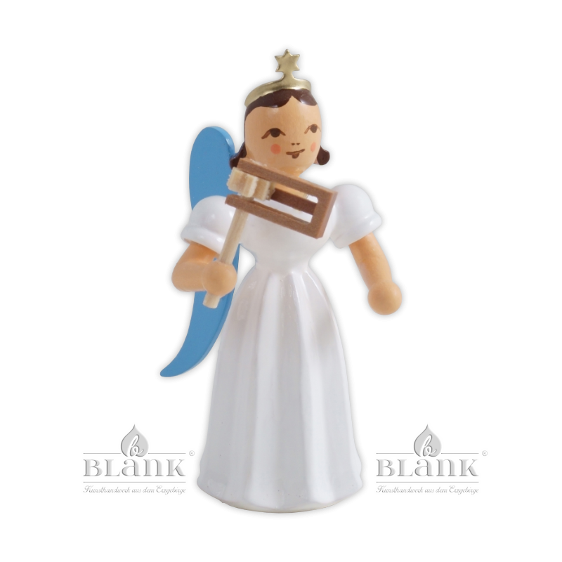 ELF 083 Angel with Long Pleated Robe and Ratchet, coloured