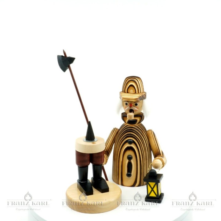 geöffnete Rauchfigur mit Räucherkerze (nicht enthalten)