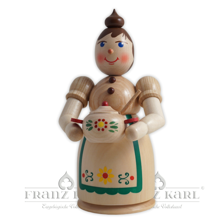 1164 Incense smoking woman with terrine, natural