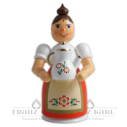 1193 Rauchfrau mit Schürze und Kanne