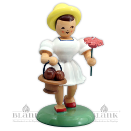 BMF 023 Mädchen mit Apfelkorb, farbig