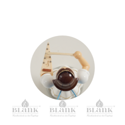 Angel with Short Pleated Skirt and Psalter, coloured