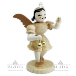 EK-M 006 Angel with Short Pleated Skirt and Christmas Ornaments