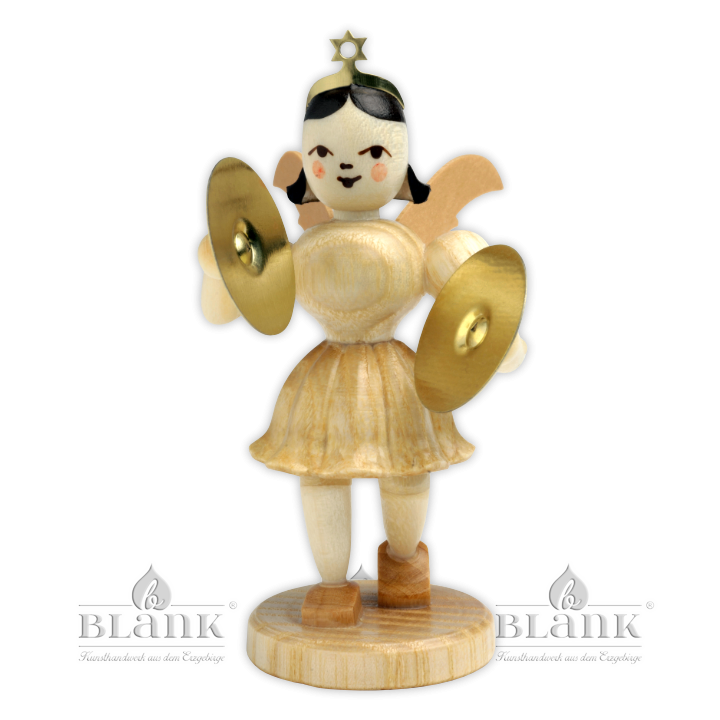 EK 003 Angel with Short Pleated Skirt and Cymbals