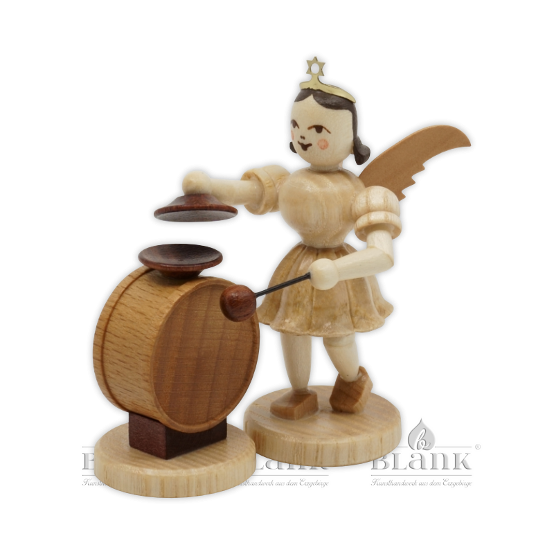 EK 072 Angel with Short Pleated Skirt and Cymbal-Timpani