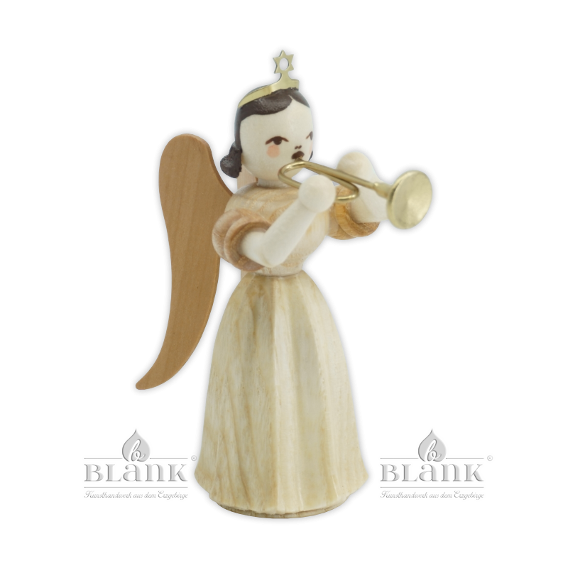 ELN 017  Angel with Long Pleated Robe and Trumpet