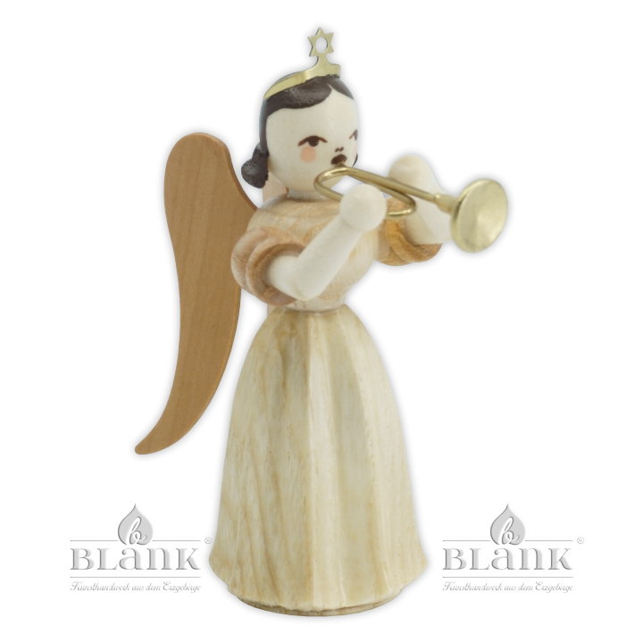 ELN 017  Angel with Long Pleated Robe and Trumpet