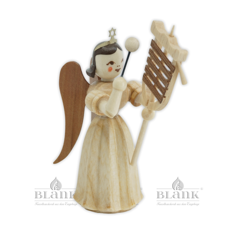 ELN 039 Angel with Long Pleated Robe and Turkish Crescent