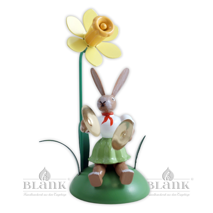 OHS 013 Osterhase sitz. mit Narzisse und Becken
