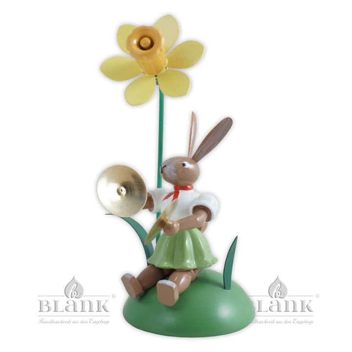 OHS 013 Osterhase sitz. mit Narzisse und Becken