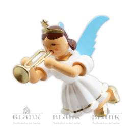SEF 010 Hanging Angel with Trumpet, coloured