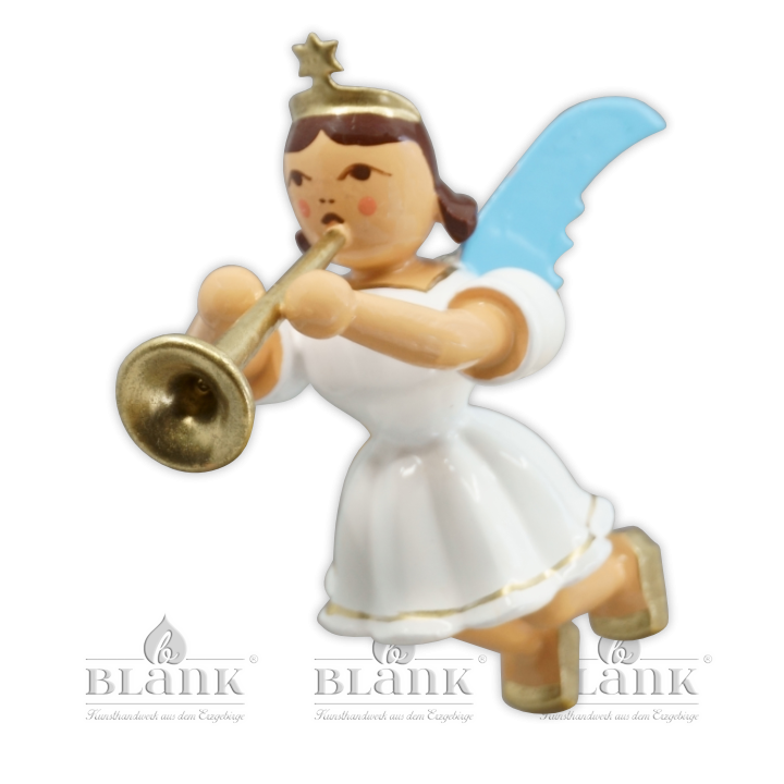 SEF 011 Hanging Angel with Trombone, coloured