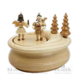 SP 020 Spieldose mit 2 Gabenbringern, oval