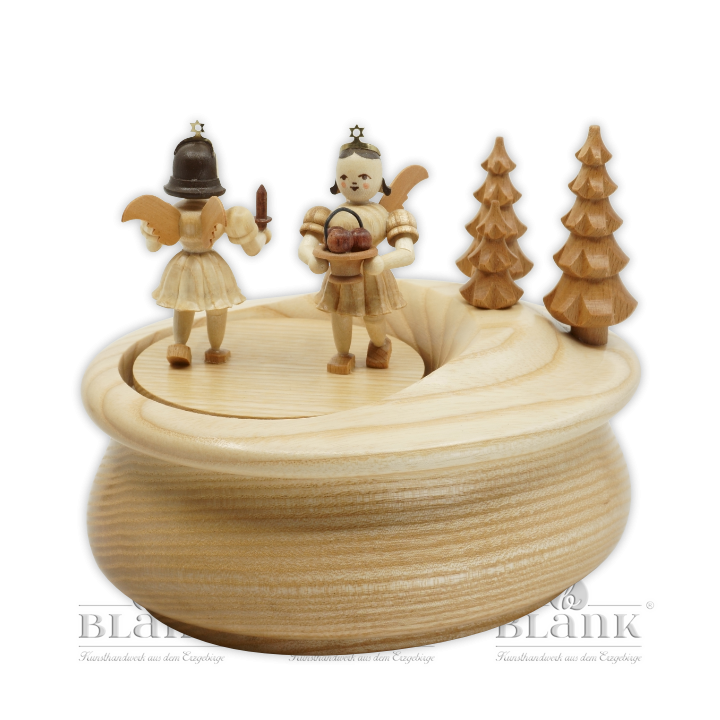 SP 020 Music box, with 2 gift givers, oval