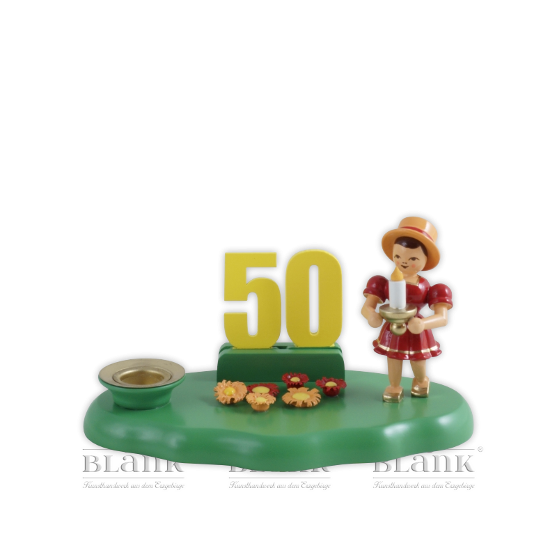 WOG 004-2 Girl Congratulator with Set of Numbers 1-9, coloured