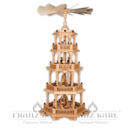 2670 Pyramid with baroque fence, 4 levels