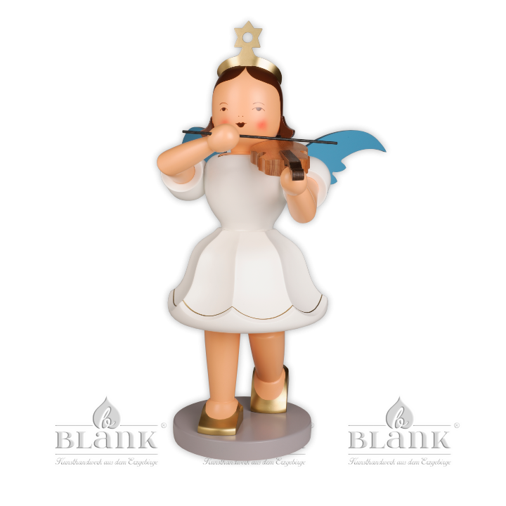 DEKOENGEL mit Violine, farbig, groß - 50 cm