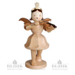 EKG 011 Angel with Short Pleated Skirt and Violin, 50 cm