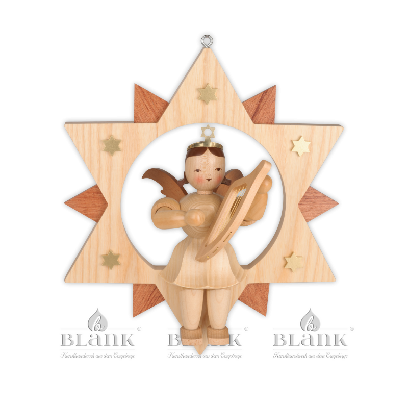 ESM 007 Angel in a Star with Lyre, 30 cm