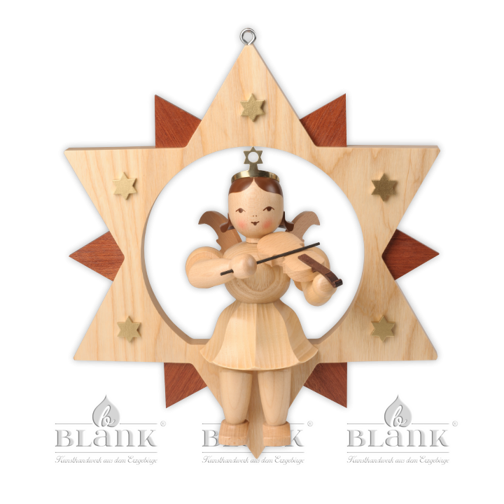 ESM 011 Engel im Stern mit Violine, 30 cm