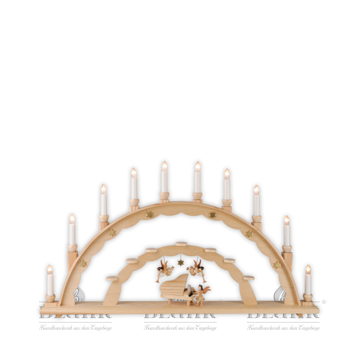 LE 020 Candle Arch with Angel and Piano