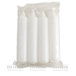 Candles for Candleholder, white, 4 pieces