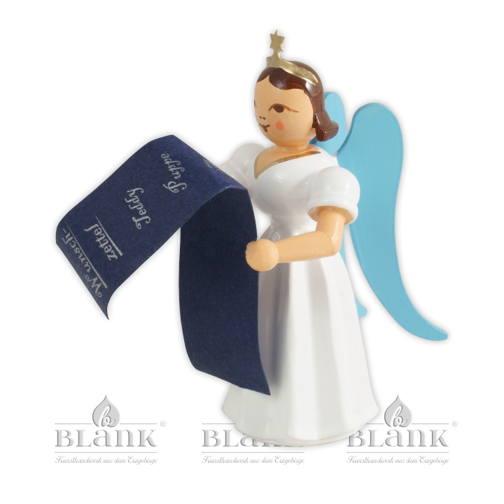 ELF-MF 012 Angel with Long Pleated Robe and Wishlist, coloured