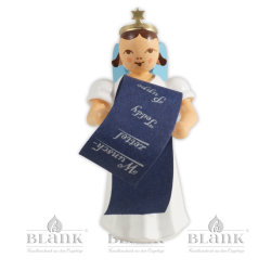 ELF-MF 012 Angel with Long Pleated Robe and Wishlist, coloured