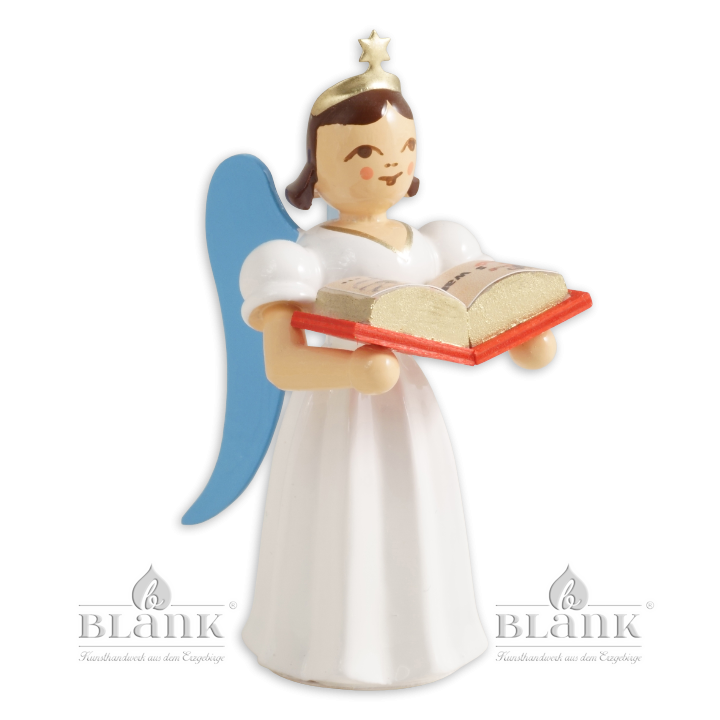 Angel with Short Pleated Skirt and Story Book, coloured