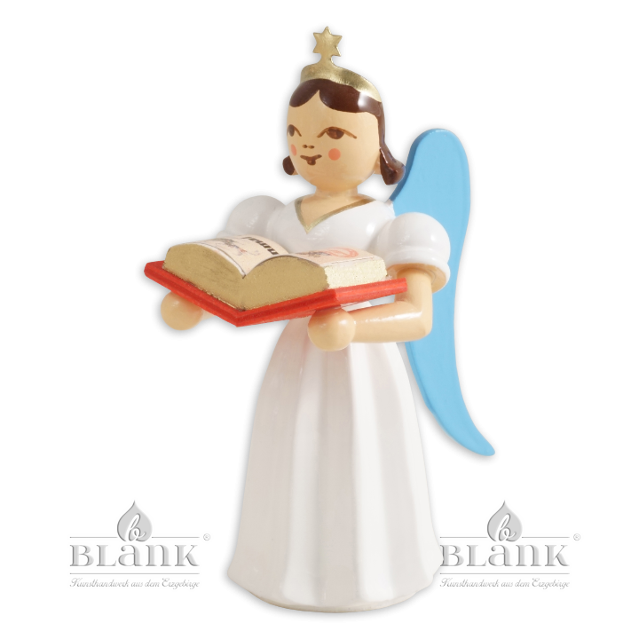 Angel with Short Pleated Skirt and Story Book, coloured