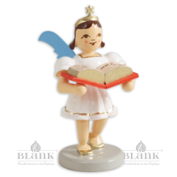 Angel with Short Pleated Skirt and Story Book, coloured