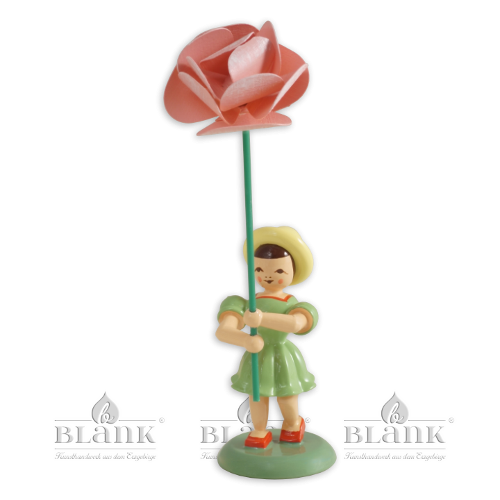 Flower Child with Peony, coloured