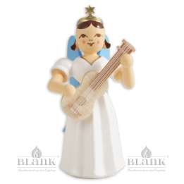 Angel with Long Robe and Guitar, coloured