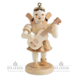 Angel with Short Pleated Skirt and Guitar