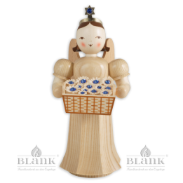 ELM 023 S Langrockengel mit Blumenkorb und SWAROVSKI® ELEMENTS, 20 cm