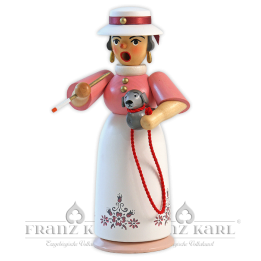 Rauchfrau "Lady mit Hund" - 18 cm
