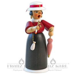 Rauchfrau "Lady mit Schirm", farbig