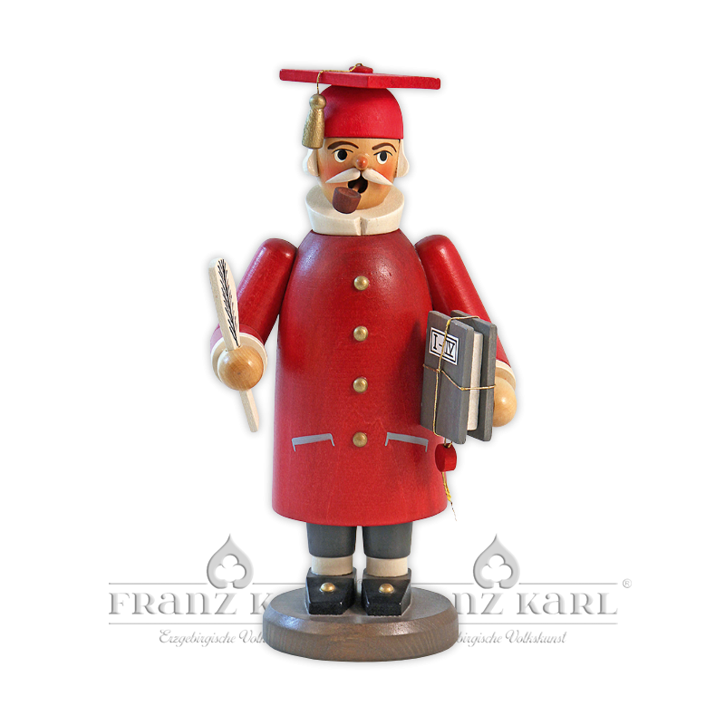 Incense smoker "Scholar", red - 20 cm (7.9 inches)