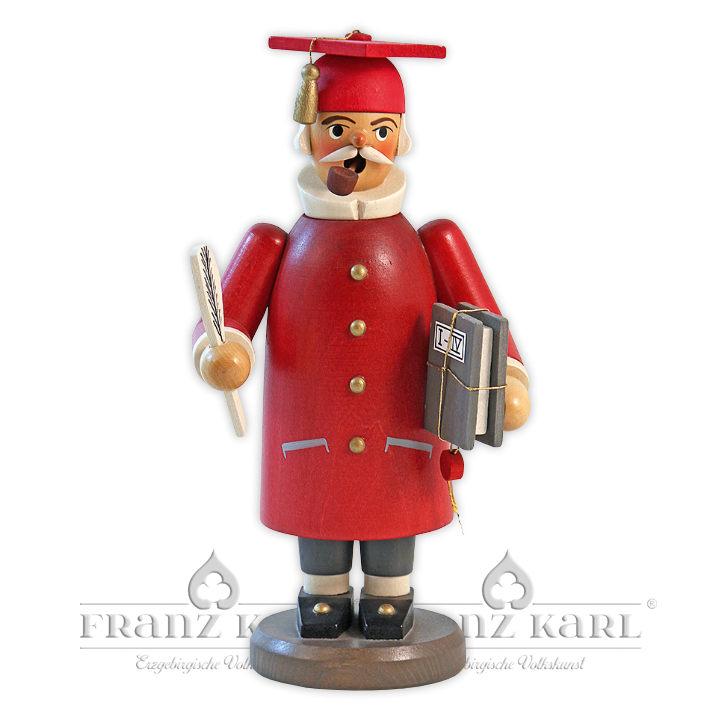 Incense smoker "Scholar", red - 20 cm (7.9 inches)