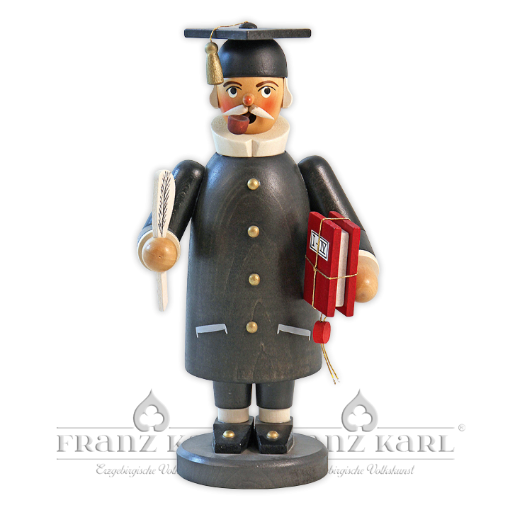 Räuchermann "Gelehrter", schwarz