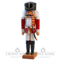 Nutcracker "Hussar", red - 34 cm (13.4 inches)